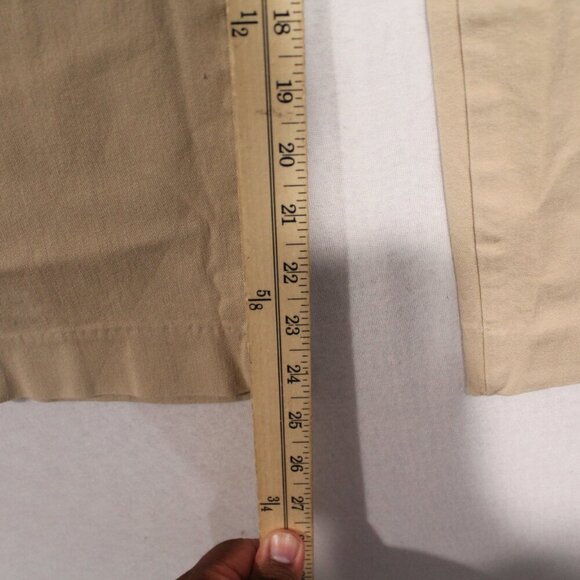 Old Nacy Women Beige Chino Pants Pixie Mid Rise Size 16 - Picture 4 of 9